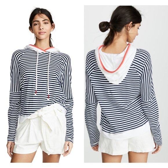 Splendid x Gray Malin Seaside Stripe Sweatshirt - Picture 1 of 6
